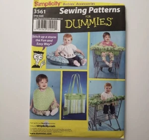 Simplicity 3561 Babies' Accessories Sewing Patterns for Dummies Uncut - Picture 1 of 2