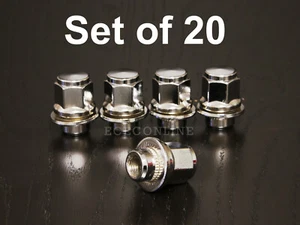(20) Mag Style Silver Lug Nuts - 12x1.25 - for many 5Lug Nissan & Infiniti - Picture 1 of 4