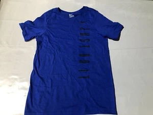 Nike Boy's Just Do It Graphic Tee RoyalBlue/Black AJ2191-480 - Picture 1 of 2