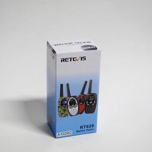 Retevis RT-628 Red 22 Channel Kids Walkie Talkies 2 Pieces - Picture 1 of 2