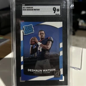 2017 Panini Donruss 345 Deshaun Watson Rookie SGC 9 Mint RC Rated Rookie - Bild 1 von 3