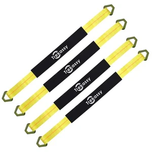 Heavy Duty Axle Tie Down Straps 4 Pack - 10,000lbs Break Strength, Used for T... - Picture 1 of 5