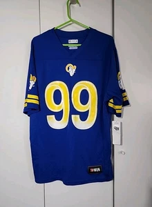 NFL Los Angeles Rams Aaron Donald Blue #99 Jersey Men’s Size Large NWT - Picture 1 of 10
