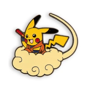 Pokemon Pikachu DBZ Fusion Flying Nimbus Dragonball Crossover Pin - Picture 1 of 7