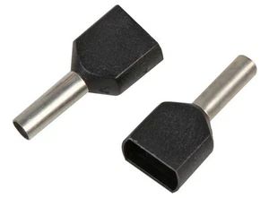 PRO POWER - Ferrul Sarung Kembar Perancis Hitam 1.50mm, Pek 100 - Picture 1 of 1