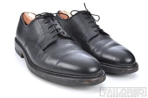 Crockett & Jones Grasmere einfarbig schwarz genarbtes Leder elegante Herrenschuhe - 8 E - Bild 1 von 10