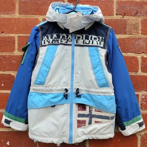 NAPAPIJRI Ski Instructor Jacket Zip Snow Hoodie Jacket - 6 Kids Like PATAGONIA - Picture 1 of 12