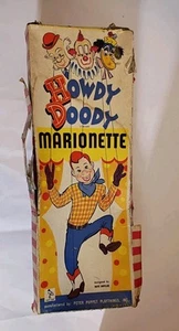 Vintage 1950s Peter Puppet Playthings Howdy Doody Marionette Doll Toy In Box - Picture 1 of 14