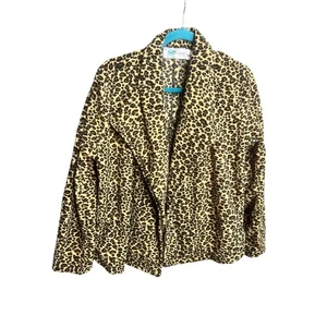 Chaqueta Blazer Vintage Betmar Estampado Leopardo Para Mujer Talla L Confort Chic Invierno - Imagen 1 de 9