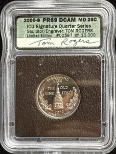 2000-S 25C State Quarter Maryland ICG PR69 DCAM - Picture 1 of 2