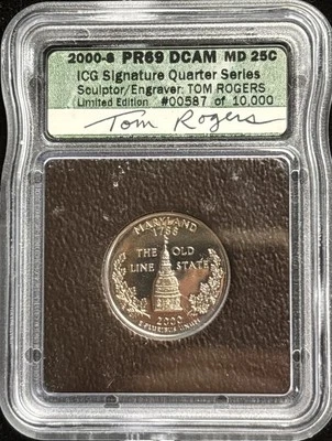 2000-S 25C State Quarter Maryland ICG PR69 DCAM - Image 1 of 2