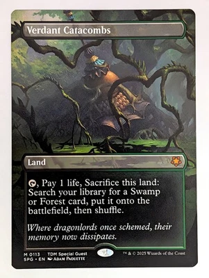 (Normal) Verdant Catacombs (Borderless) (113) Special Guests Mtg NM - Image 1 of 2