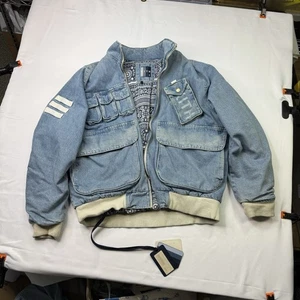 Chaqueta Bomber Aviación Kith Denim Hosu 2.0 Lavado Talla XS • Extra Pequeña Limitada E - Imagen 1 de 24