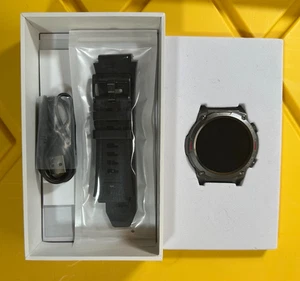 👀Smart Watch for Men: 1.43''AMOLED, ANDROID/APPLE SILICONE SPORTS STRAP 🔥 - Picture 1 of 5