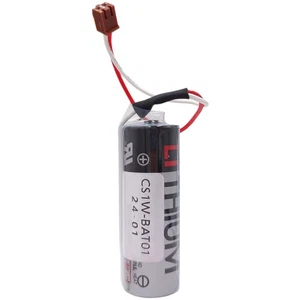 3.6V ER17500V 2700mAh PLC Battery with Small Brown Plug for Omron CS1W-BAT01 - Picture 1 of 5