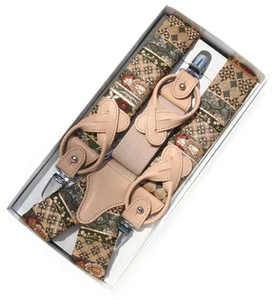 Nishijin-ori Japanese Pattern Suspenders Flowerbed Made by Japanese Artisans - Picture 1 of 8