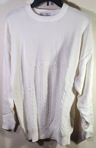 VINTAGE 1992 U.S OPEN PEBBLE BEACH GOLF PGA CREW NECK WHITE SWEATER MENS SZ XL  - Picture 1 of 14