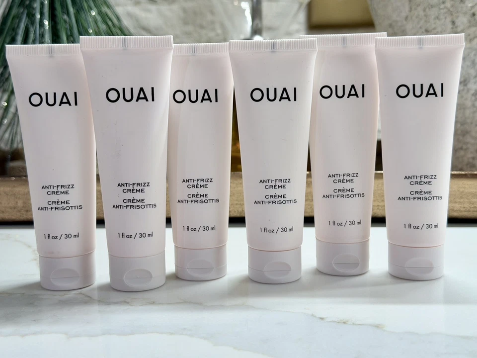 Nuevo Lote 6 Cremas OUAI Rizos Anti-Frizz 1oz/30ml Cada Tamaño de Viaje Conjunto de Cabello Cuidado del Cabello Foto 1 de 1