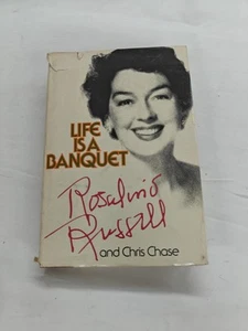Life Is a Banquet HC DJ Rosalind Russell 1977 Random House 1st Edition Good - Picture 1 of 2