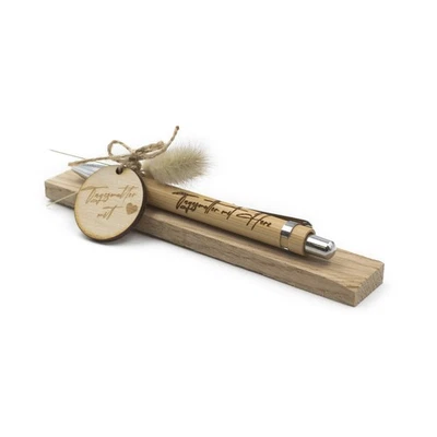 Holz Kugelschreiber Bambus Stift mit Gravur Geschenkidee Geschenk 24 Tagesmutter - Bild 1 von 4