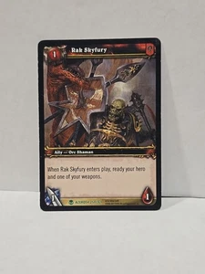 World Of Warcraft TCG Heroes Of Azeroth Rak Skyfury Regular Uncommon - Picture 1 of 2