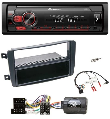 Pioneer DAB 1DIN MP3 Lenkrad USB Autoradio für Mercedes C W203 2000-2004 Lenkrad - Bild 1 von 4