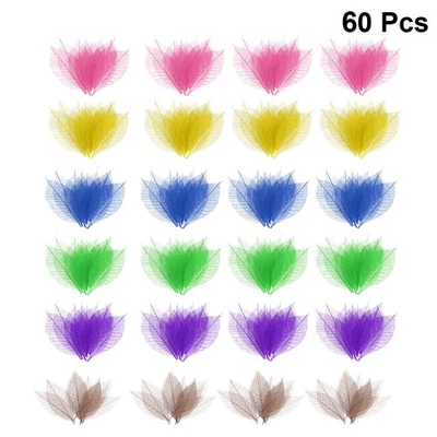  60 Pcs Biglietto Di Auguri Fatto Mano Decorazione Foglie Artificiali - Immagine 1 di 4