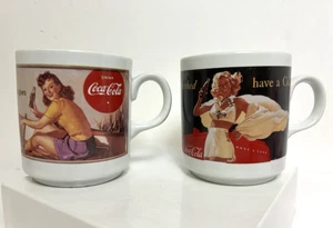Vintage Made in Italy Coca Cola Tassen 2 Stück - Bild 1 von 13