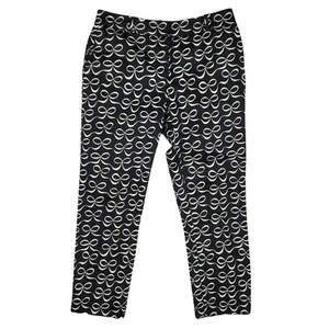Pantalones cortos Kate Spade para mujer talla 2 negro blanco cinta lazo algodón elástico - Imagen 1 de 11