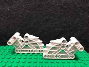 BIONICLE Lego Marke Bohrok Rippe Käfig Hebearm 2x4x7 abgewinkelt 41665 weiß (Paar) - Bild 1 von 2