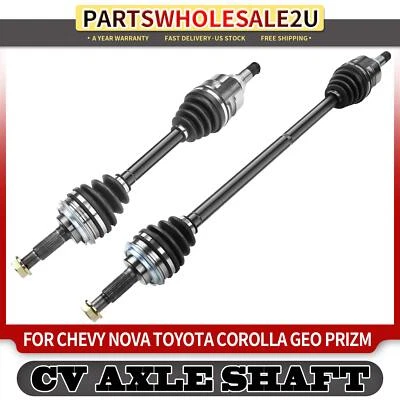 2x Conjunto de eje delantero CV para Chevrolet Nova 85-88 Toyota Corolla 87-92 Foto 1 de 4