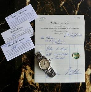 A STUNNING GENTS 1966 ROLEX OYSTER AIR-KING DATE 34mm ORG BILL OF SALE 1969 5700 - Picture 1 of 9