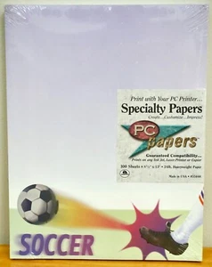 Ampad Spezial PC Papiere Fußball Thema, 100 Blatt 8,5 x 11" schwer 24 Pfund - Bild 1 von 5