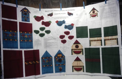 "Backyard Friends and Neighbors" VIP-Cranston Print Works Cut & Sew Fabric Panel - Image 1 of 4