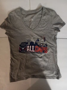 WASHINGTON CAPITALS WOMENS STANLEY CUP CHAMP MEDIUM T-SHIRT BY VF IMAGEWEAR - Picture 1 of 6