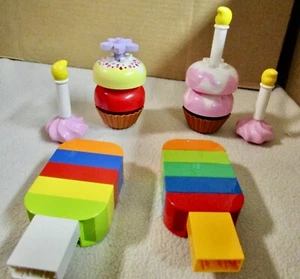 26 pc Lot LEGO Duplo  Cupcakes, Popsicles, candles, Toppings  (1) - Picture 1 of 7