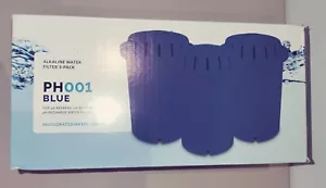 PH001 X3 Alkaline Filter pH Recharge Restore Refresh Invigorated Water Blue BNIB - Picture 1 of 4