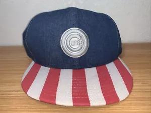 New Era MLB Chicago Cubs US Flag Cap / City Stars Edition 9FIFTY Snapback Hat - Picture 1 of 8
