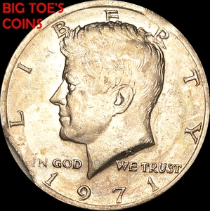 RARE CLIPPED 1971 KENNEDY HALF DOLLAR, NICE COIN, FAST SHIPPING - Picture 1 of 4
