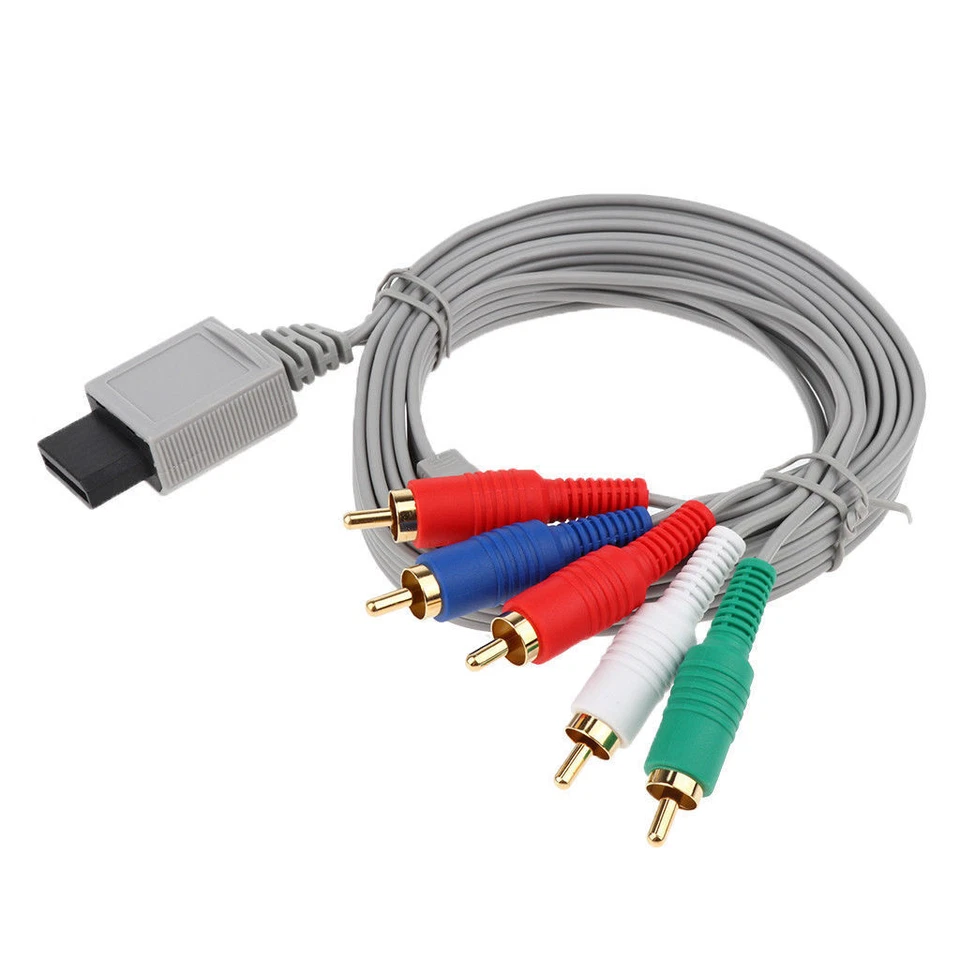 Component HD TV Video Cable AV 480p HDTV for Nintendo Wii & WiiU U Console - image 1 of 4