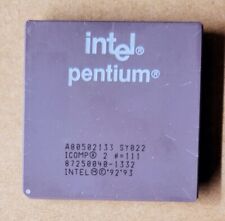 Intel SY022 Pentium 133MHz Vintage Ceramic / Gold CPU Processor A80502-133