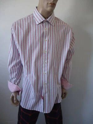 NWT mens dress shirt XXL RUFUS USA cotton tapered  - Image 1 of 4