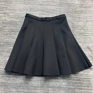 Abercrombie & Fitch Skirt Size XS Womens Tennis Ruffle Zipper Black - Picture 1 of 6