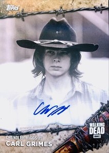 Walking Dead On Demand Chandler Riggs/Carl Grimes Autograph Card #5BW-A B&W 2/5!