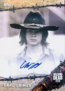 Walking Dead On Demand Chandler Riggs/Carl Grimes Autograph Card #5BW-A B&W 2/5! - Picture 1 of 2