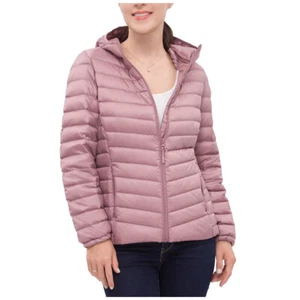 Rokka&Rolla Women's Ultra Lightweight Packable Down Coat Puffer Jacket - Picture 1 of 37