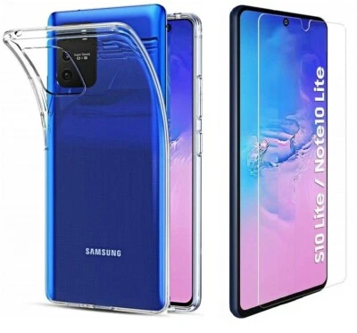 CUSTODIA TPU COVER per SAMSUNG GALAXY NOTE 10 LITE + PELLICOLA VETRO TEMPERATO