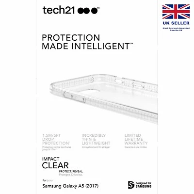 Samsung Galaxy A5 - 2017 genuine tech 21 impact clear case t21-4605