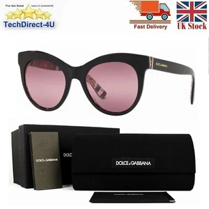 Dolce & Gabbana Sonnenbrille 4311 3165/W9 51-20 schwarz rosa weiß - Bild 1 von 6