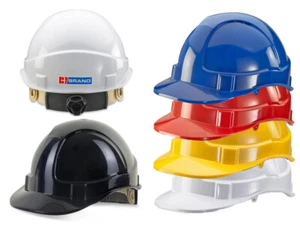 Casco de seguridad ventilado B-BRAND arnés de trinquete respiraderos ligero sombrero duro seguridad - Imagen 1 de 6